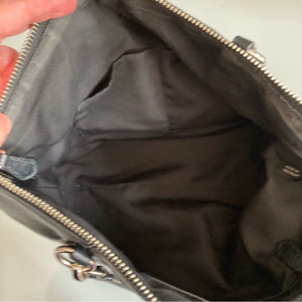 Coach Black Leather Kelsey Satchel Crossbody Bag